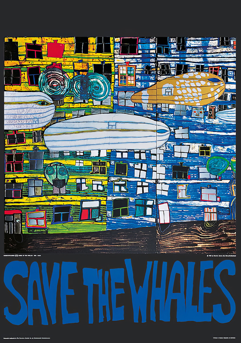 Pelastakaa valaat tekijältä Friedensreich Hundertwasser
