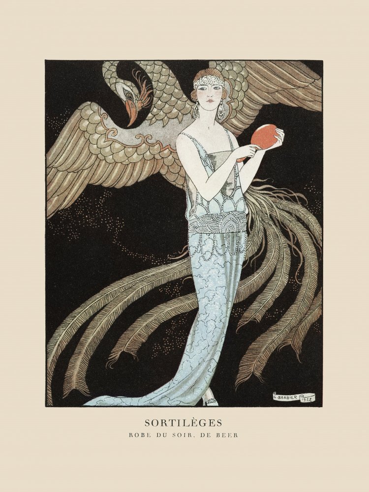 Sortilèges-iltapuku, De Beer (1922), George Barbier tekijältä George Barbier