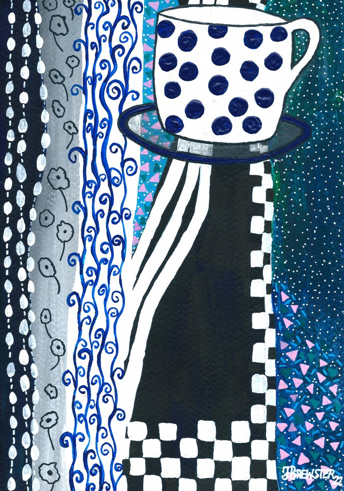 Polka Dot -teekuppi tekijältä Janine Brewster
