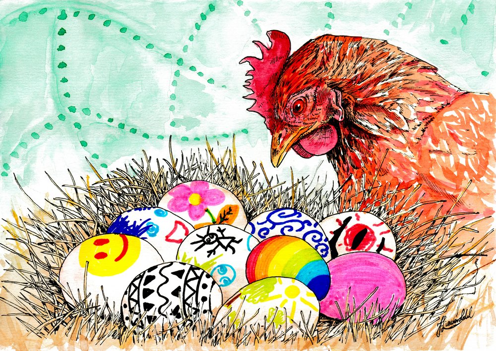 Ihastuttava munapesä tekijältä Johan Liewendahl