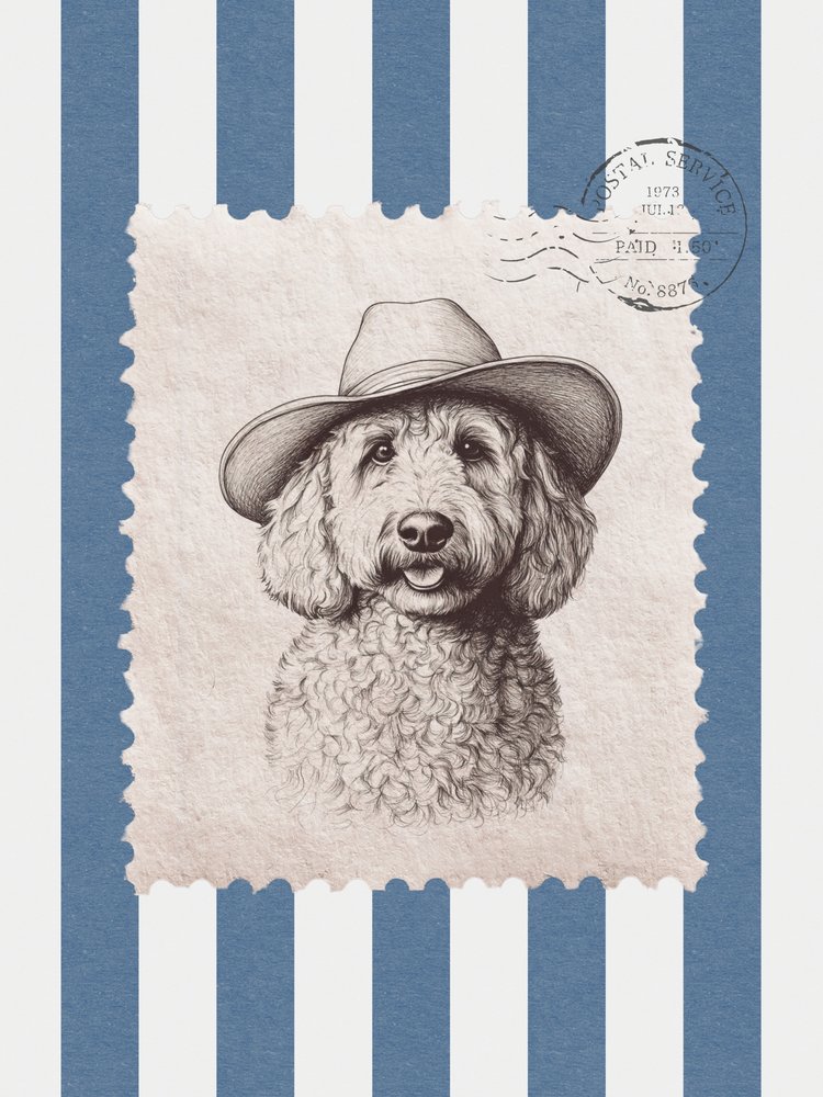 Doodle Dog -cowboy-leima tekijältä Jolly and Dash