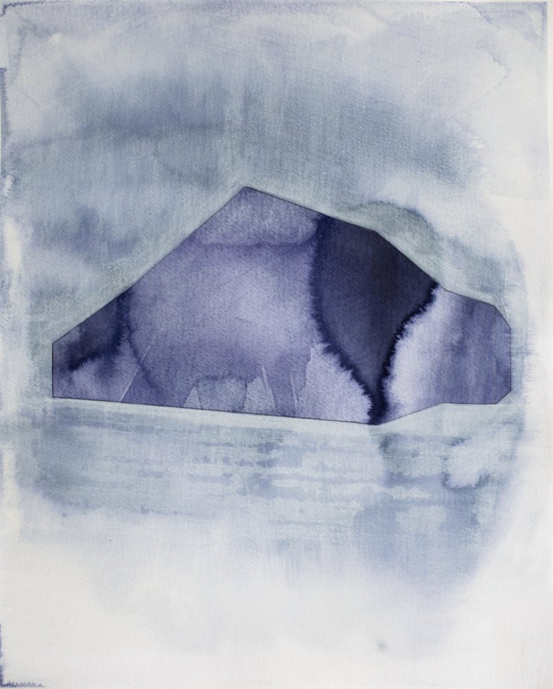 Abstrakti sininen geometria tekijältä Joshua Hoskins