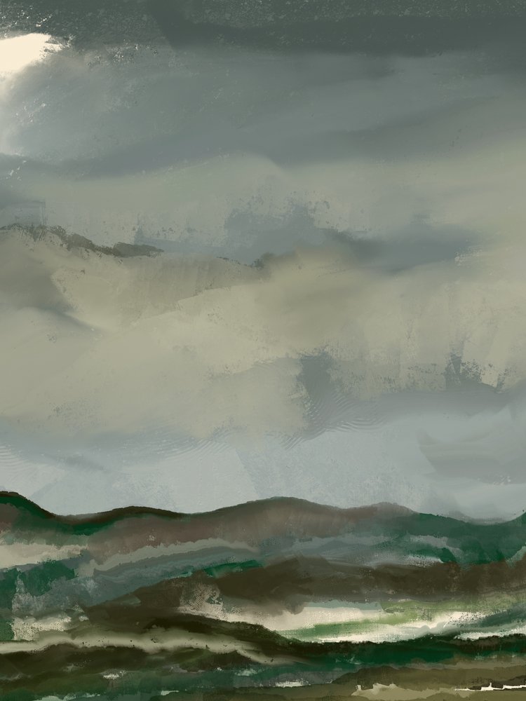 Moody Mountainin maisema tekijältä Josie George