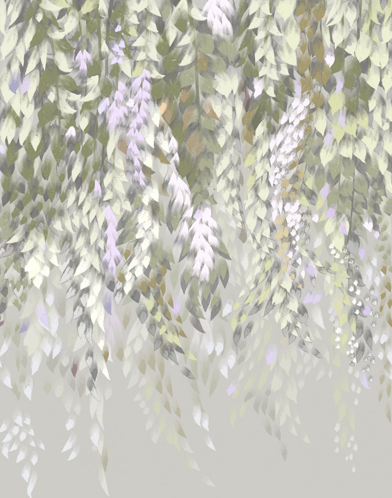 Pastellisävyiset wisteria-kukat tekijältä Josie George