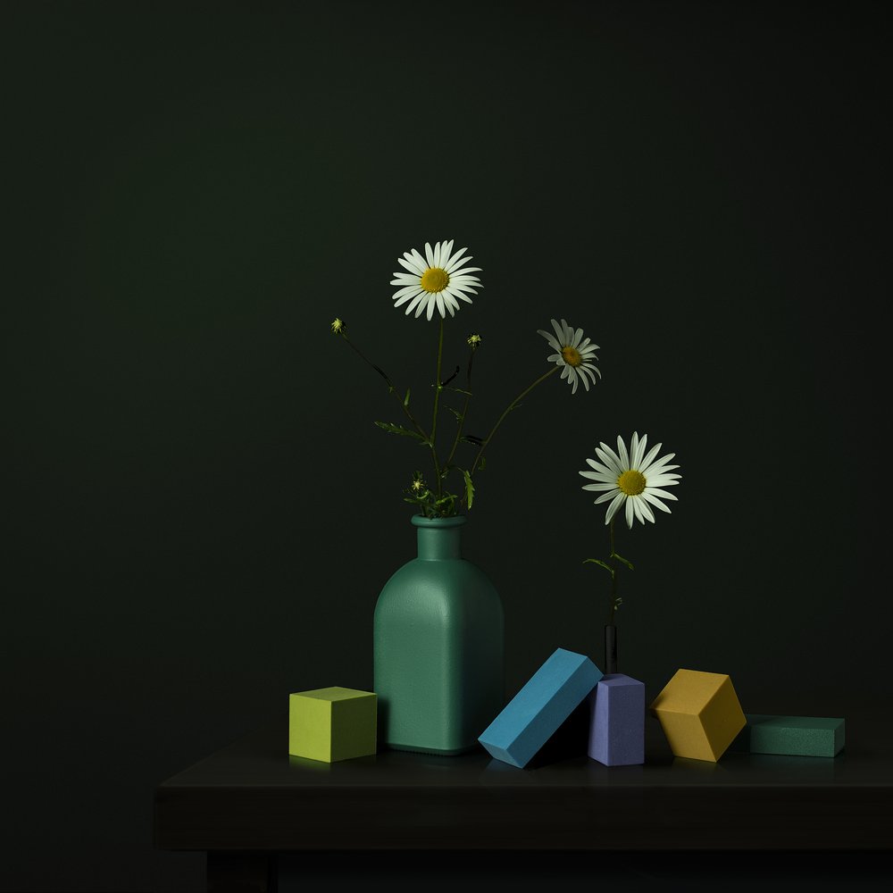 Daisy-maljakko, geometriset palat tekijältä Juan Antonio Palacios