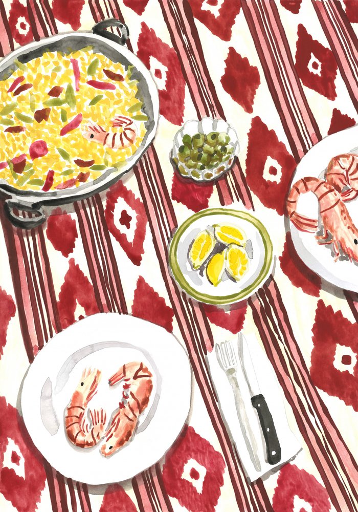 Espanjalainen paella-ateria tekijältä Karen Menzenbach