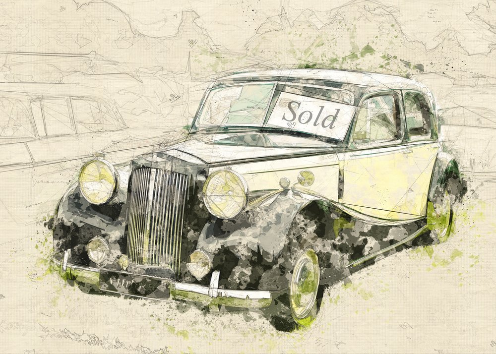 Myyty vintage-auto tekijältä Lembayung senja studio [Vintage Poster]