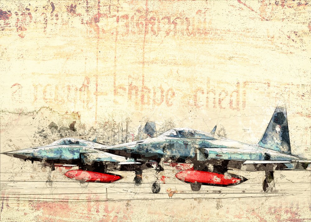 Vintage-hävittäjät tekijältä Lembayung senja studio [Vintage Poster]