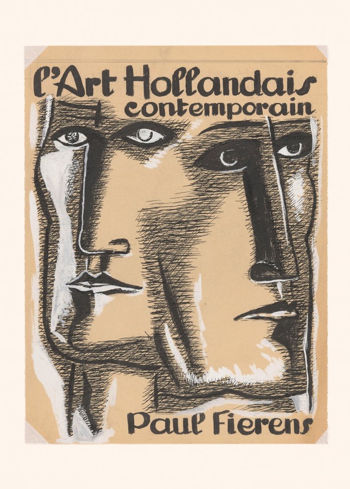Kirjan kannen suunnittelu: L#039;art Hollandais Contemporain 1933 tekijältä Leo Gestel