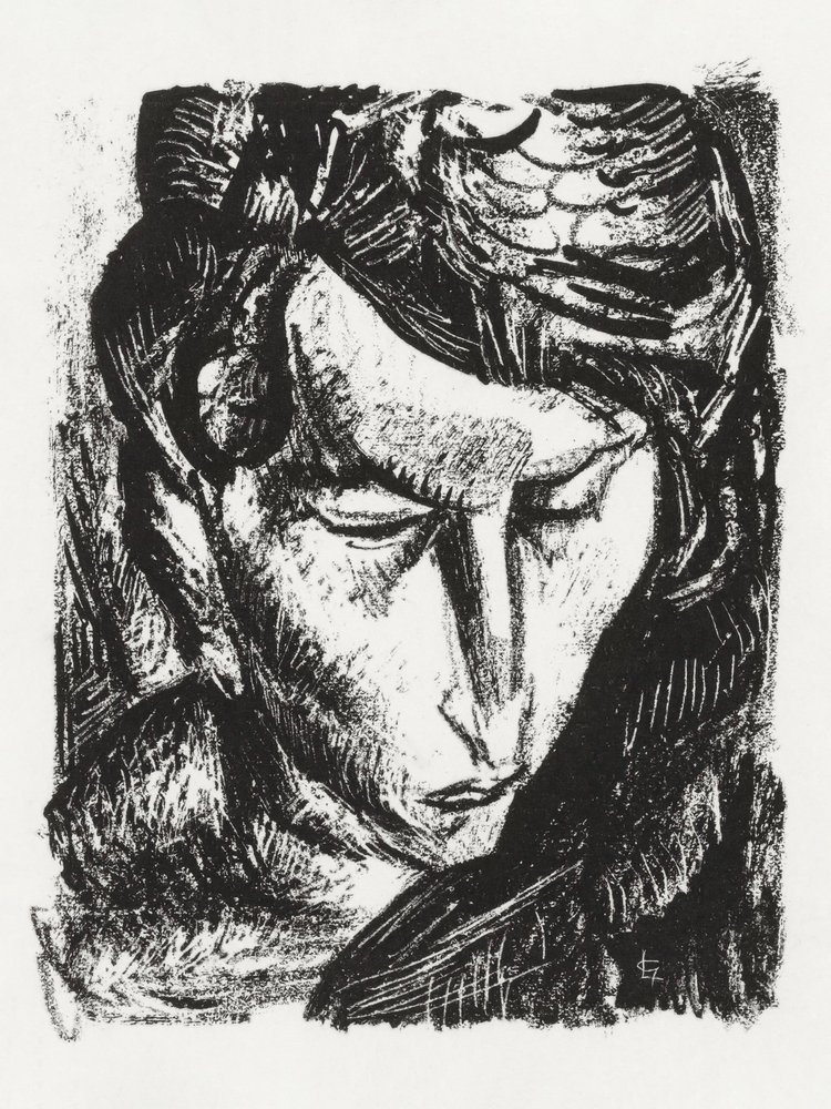 Tuntemattoman naisen muotokuva (n. 1891–1941) tekijältä Leo Gestel