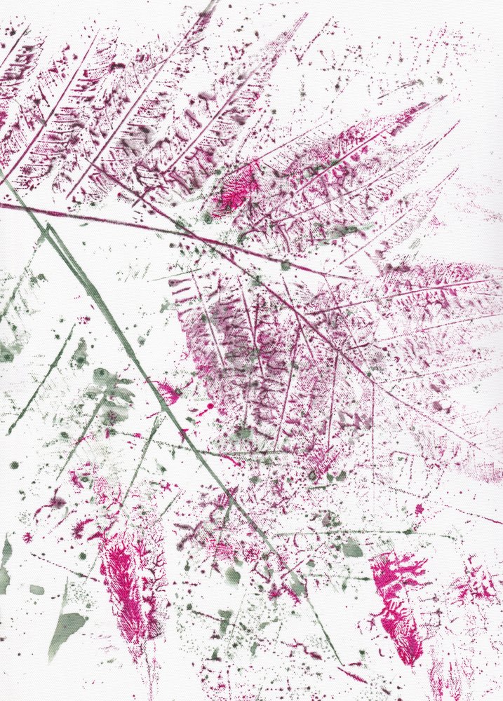 Abstraktit saniaislehdet tekijältä Maira Ribena