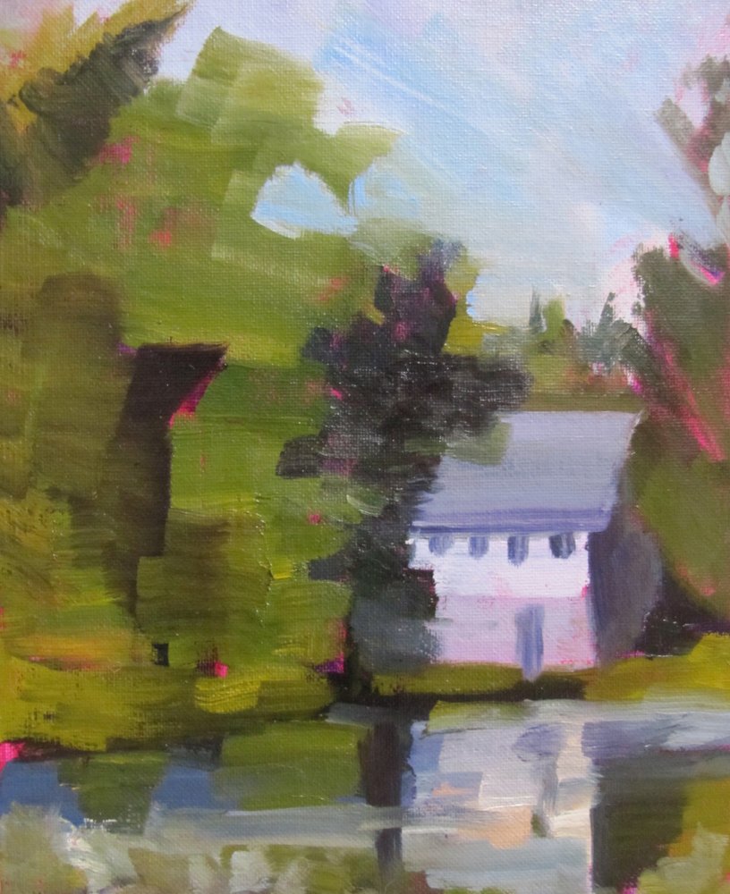 Impressionistinen järvenrantatalo tekijältä Maxine Shore