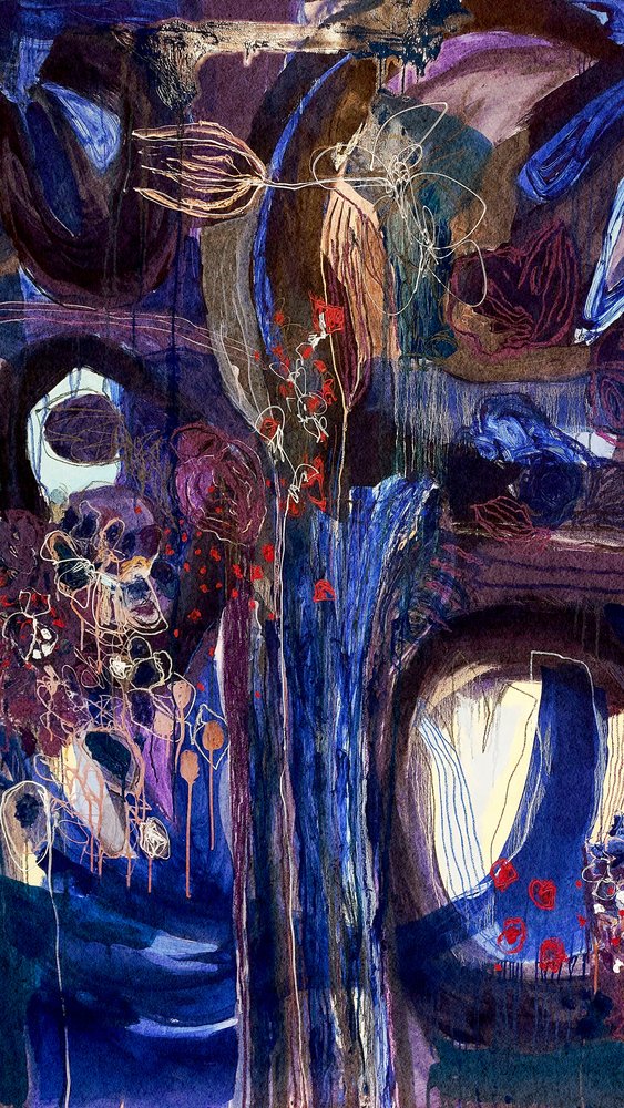 Midnight Bloom – Abstrakti tekijältä Monika Riethmueller