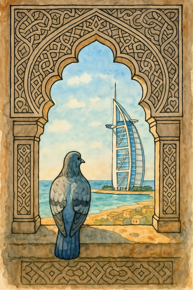 Pigeon Views Dubai tekijältä Natalie Bruns