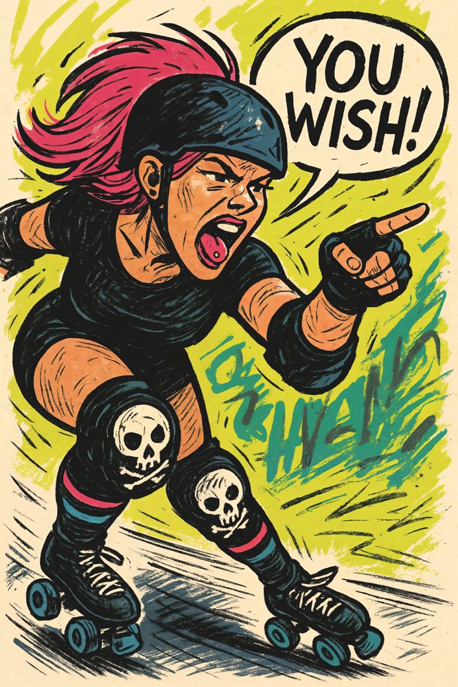 You Wish -rullaluistelijatar tekijältä Natalie Bruns