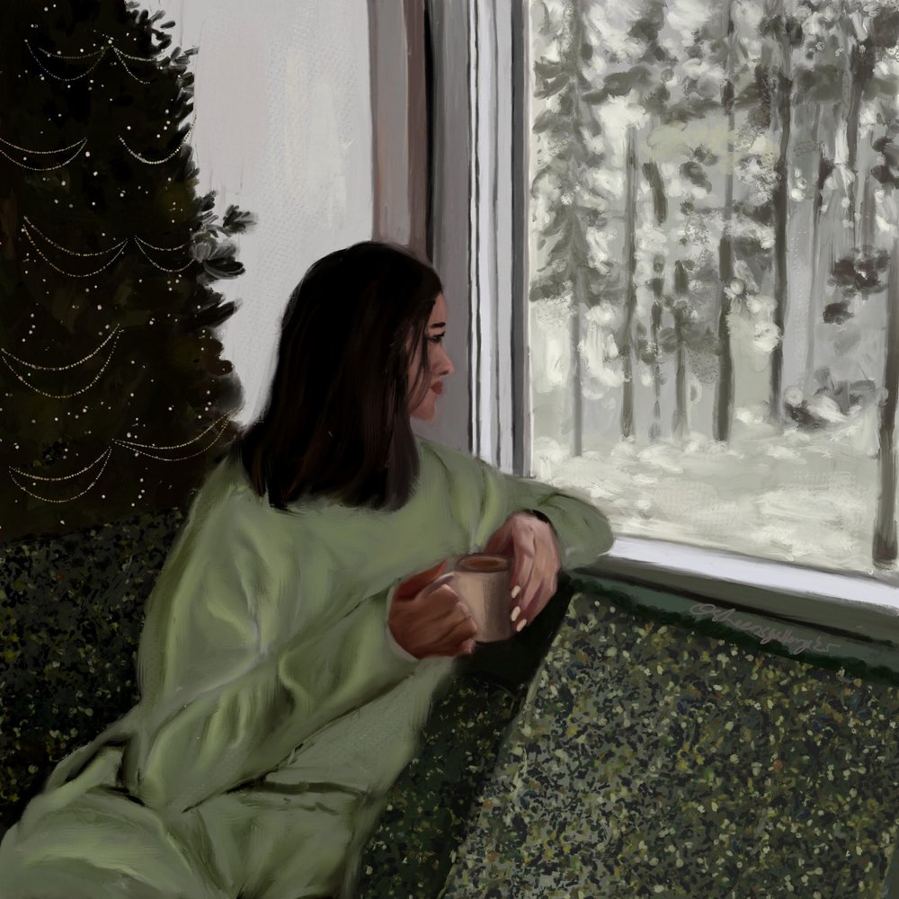 Tunnelmallinen talvi-ikkuna tekijältä Osheensgallery