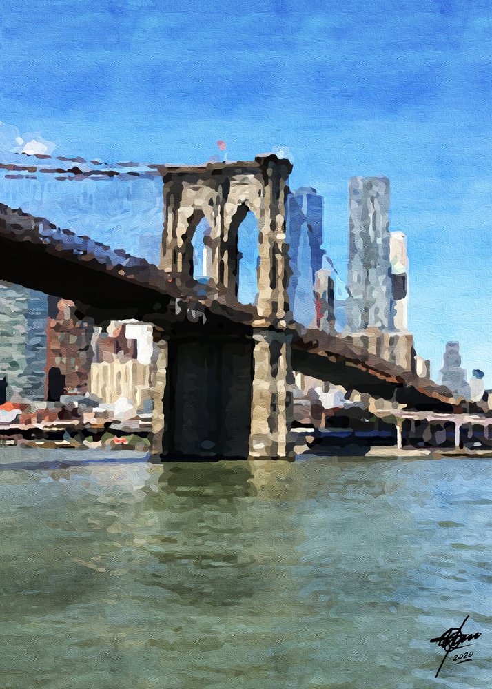 Brooklynin sillan heijastukset tekijältä Osvaldo Russo