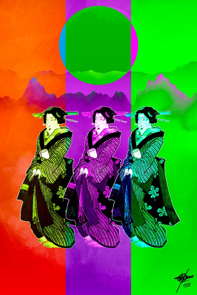 Pop Art -geishatrio tekijältä Osvaldo Russo