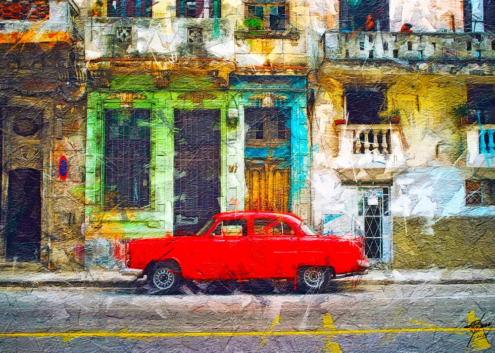 Red Classic Havana Street tekijältä Osvaldo Russo