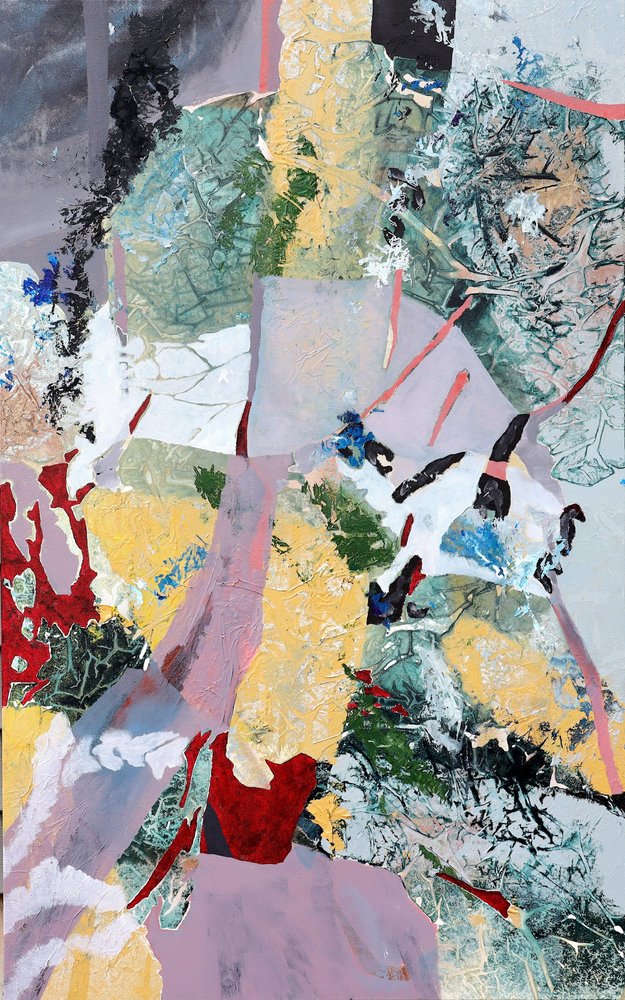 Sirpaloitunut kasviaiheinen abstraktio tekijältä POOVI ART