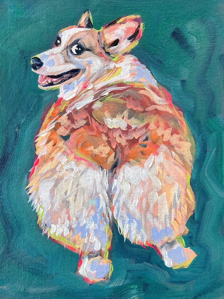 Energinen corgi tekijältä Pauline Wegman | Key and Sea Creative