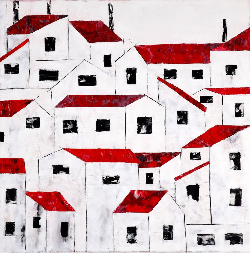 Viehättävä Red Roof Village tekijältä Poonam Choudhary