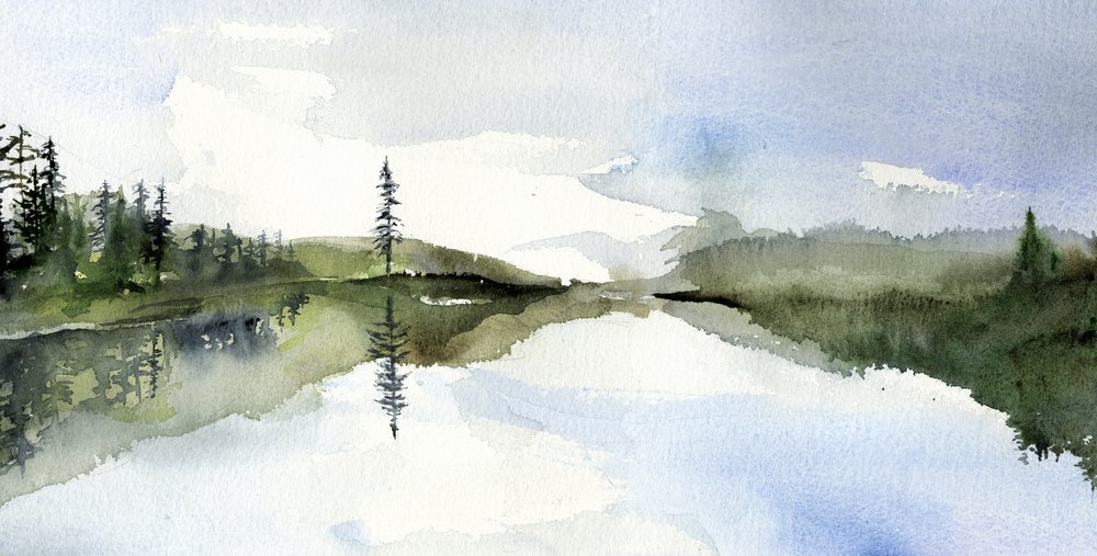 Rauhallinen järven heijastus tekijältä RodMacIver