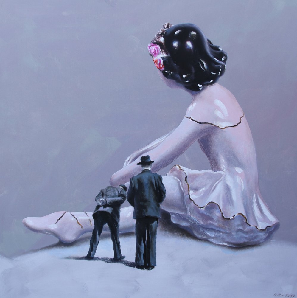 Surrealistinen rikkoutunut balerina tekijältä Rudolf Kosow