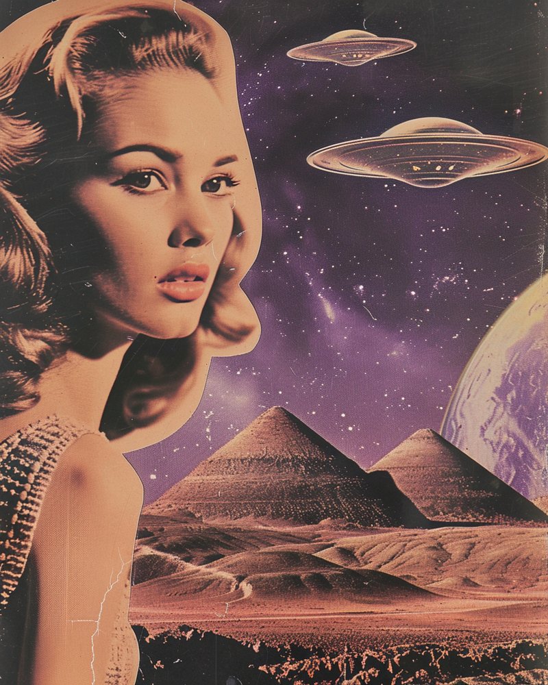 Retro-tyyliset avaruusolentojen pyramidit tekijältä Samantha Hearn