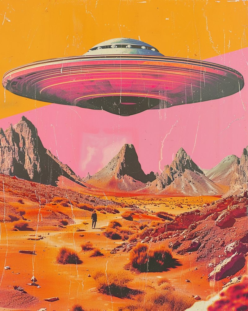 Retro Desert UFO tekijältä Samantha Hearn