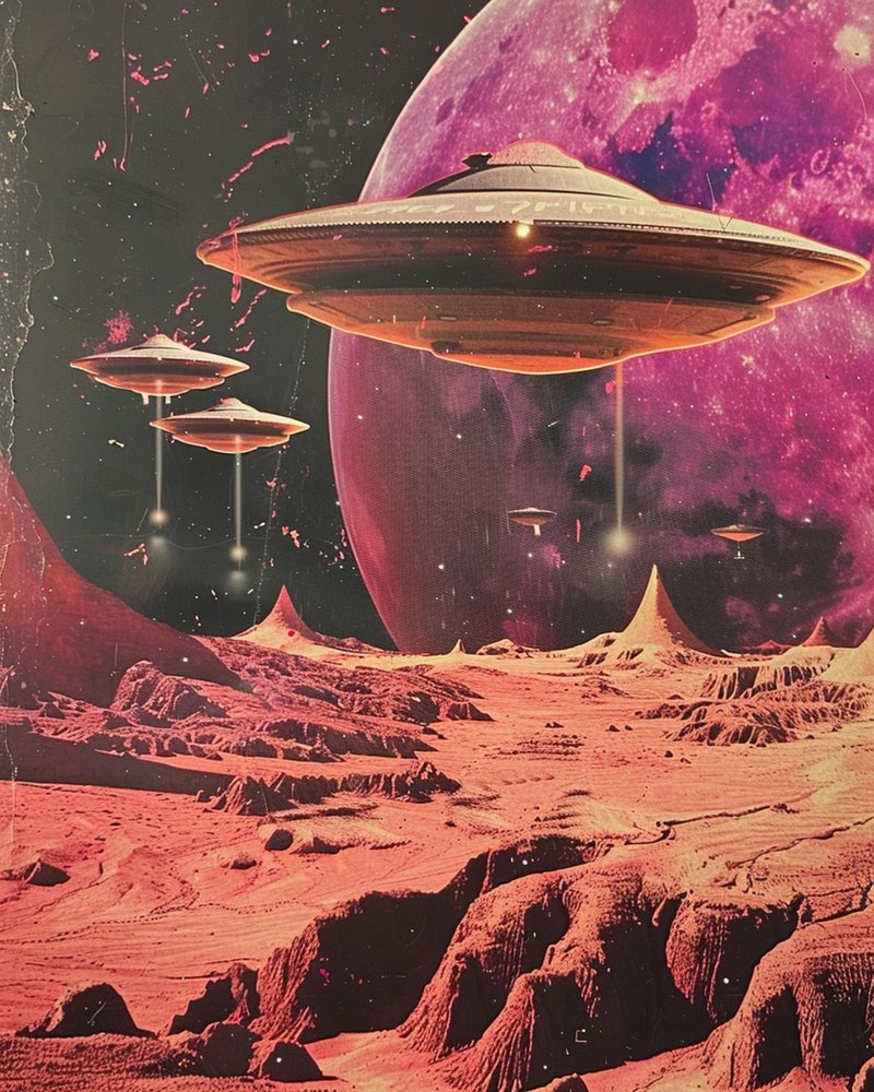 UFO:t punaisen planeetan yllä tekijältä Samantha Hearn