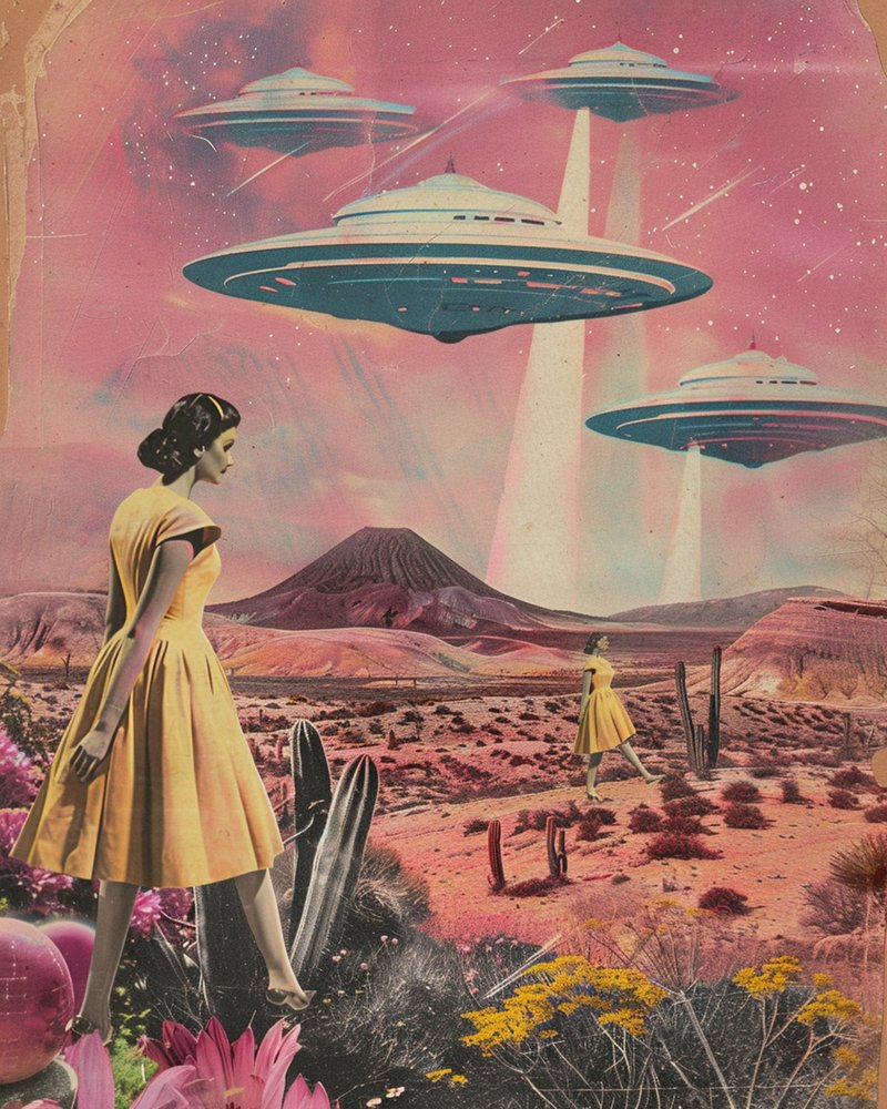 Vintage Desert UFO -naisten mallisto tekijältä Samantha Hearn