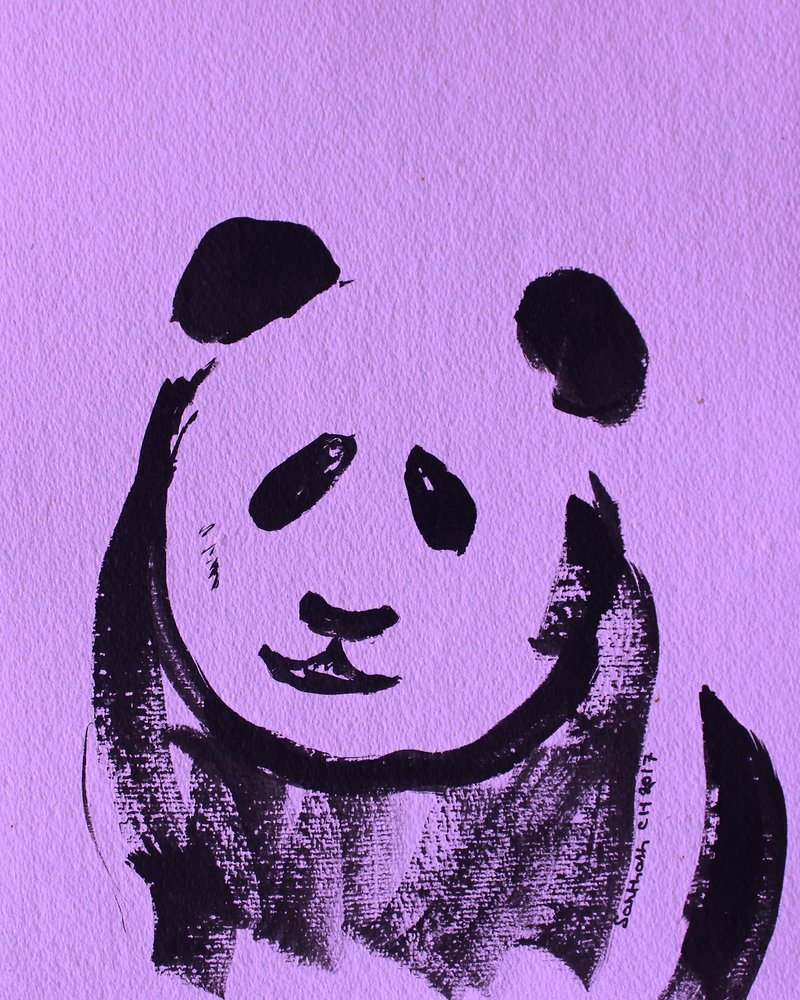 Suloinen violetti panda tekijältä Santhosh ch