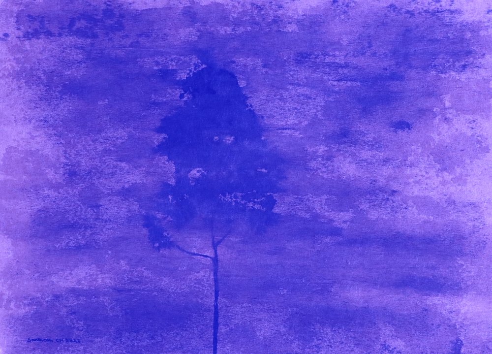Tunnelmallinen violetti maisema tekijältä Santhosh ch
