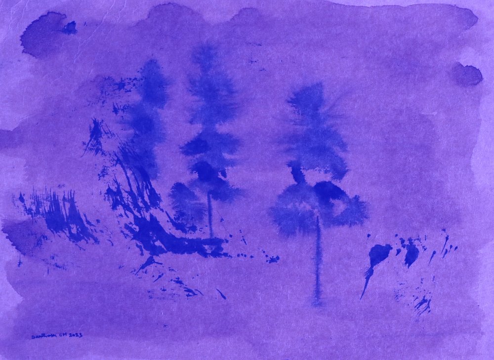 Männyt violetissa usvassa tekijältä Santhosh ch