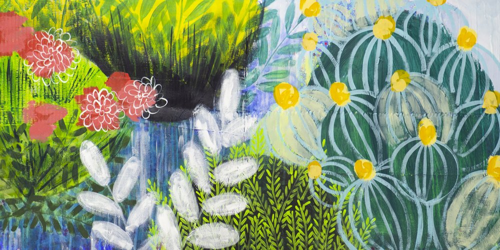 Värikäs kasvitieteellinen puutarha tekijältä Shelley Hampe