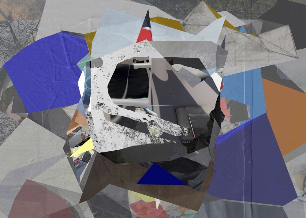Abstrakti fragmentoitunut geometria tekijältä Stefan Fransson