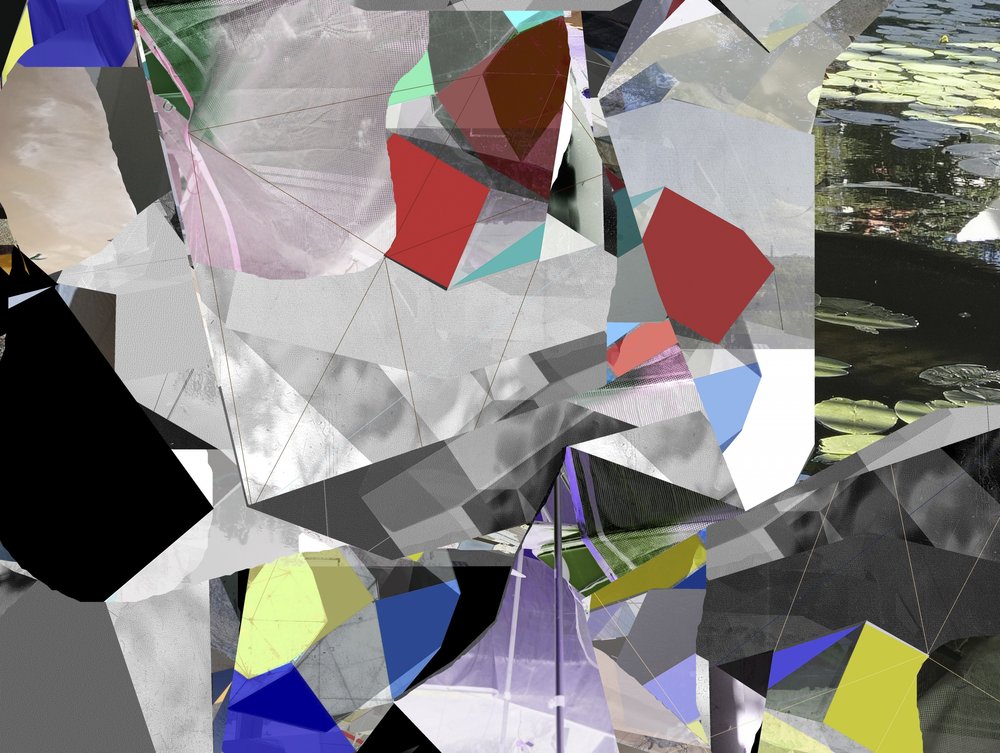 Abstrakti geometrinen maisema tekijältä Stefan Fransson