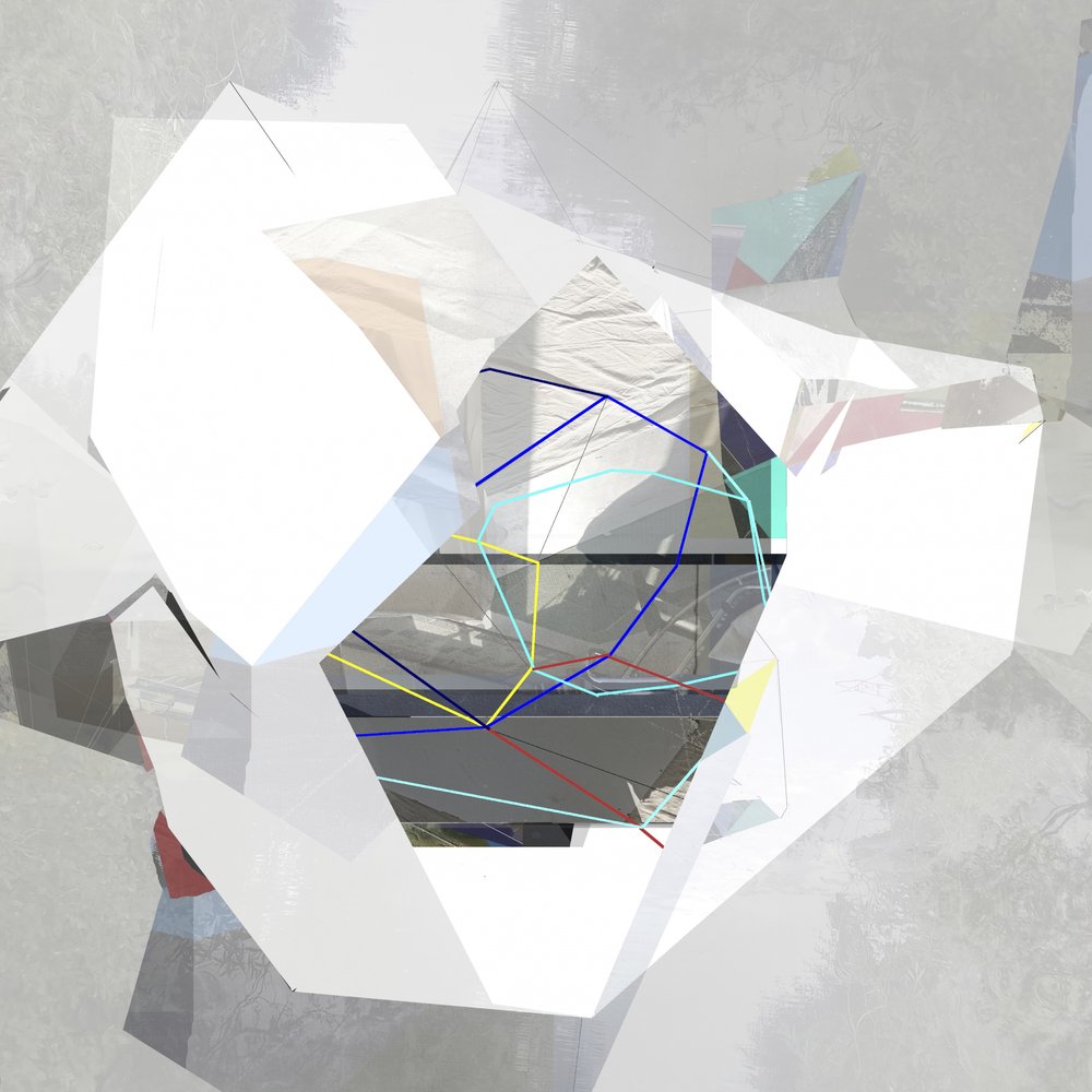 Abstrakti geometrinen valomaisema tekijältä Stefan Fransson
