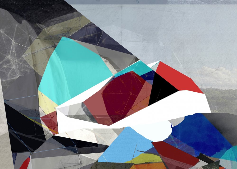 Värikäs geometrinen abstraktio tekijältä Stefan Fransson