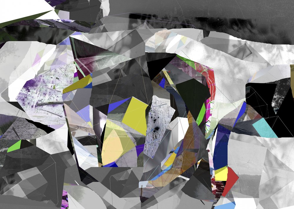 Dynaaminen geometrinen abstrakti tekijältä Stefan Fransson