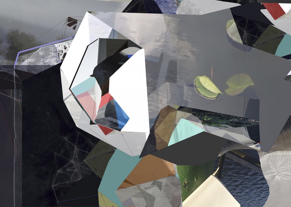 Pirstaloitunut geometrinen abstraktio tekijältä Stefan Fransson
