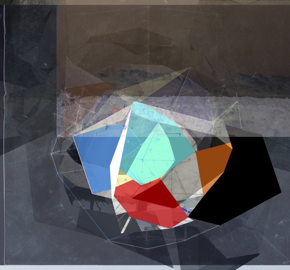 Kerrostetut geometriset muodot tekijältä Stefan Fransson