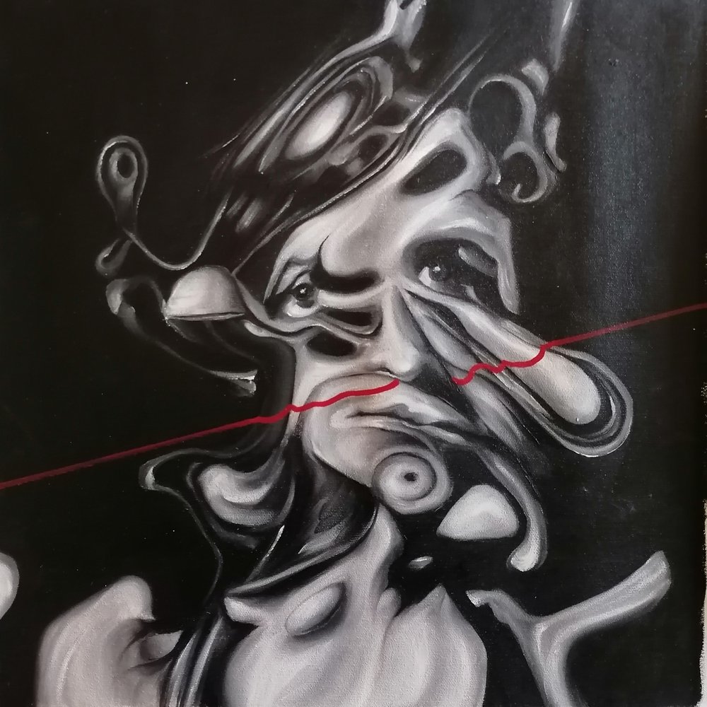 Tumma surrealistinen muotokuva tekijältä Stefano Mazzolini