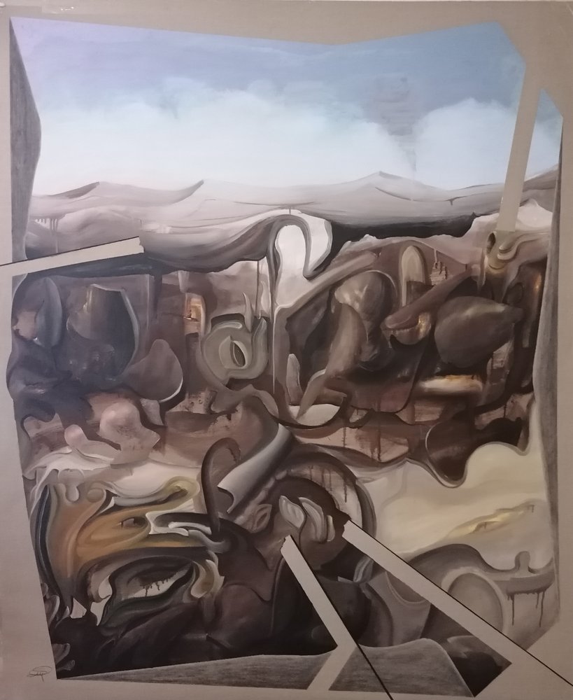 Surrealistinen abstrakti maisema tekijältä Stefano Mazzolini