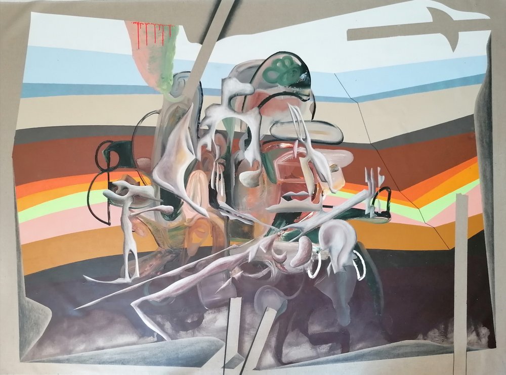 Hahmoja surrealistisessa unimaisemassa tekijältä Stefano Mazzolini