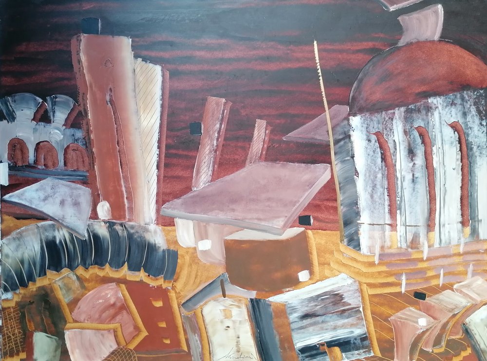 Surrealistinen kaupunkiarkkitehtuuri tekijältä Stefano Mazzolini