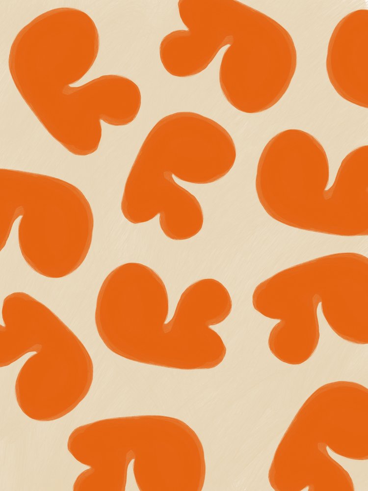 Abstraktit oranssit muodot tekijältä Studio Palette