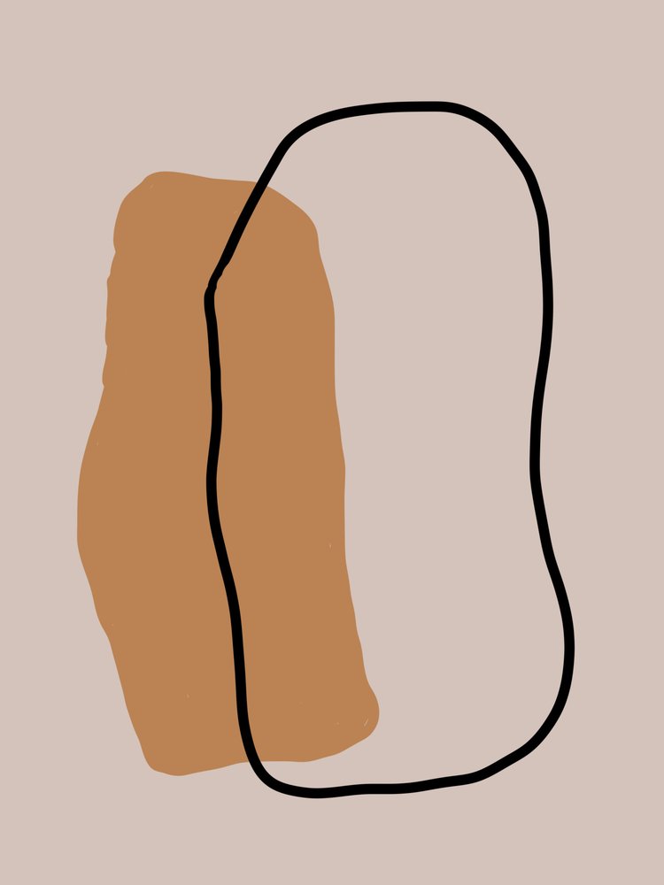 Moderni orgaaninen abstraktio tekijältä Studio Palette