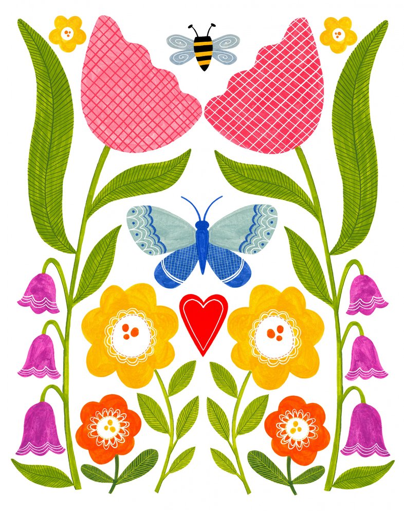 Folk Art Garden tekijältä Susan Black